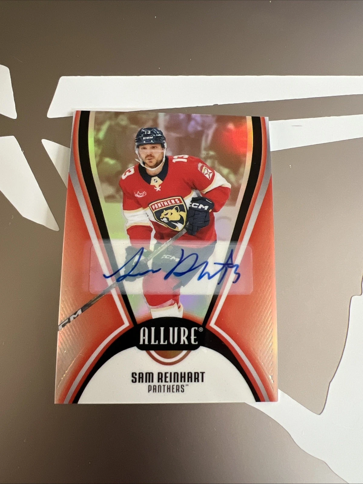 Sam Reinhart Red Rainbow Auto 2025-26 Allure Hockey Panthers