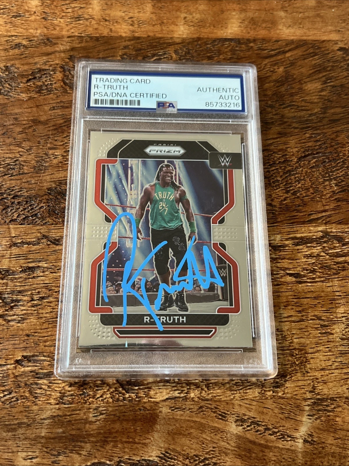 R-Truth IP Signed Panini Prizm Card Psa Dna Coa Slab Autographed WWE