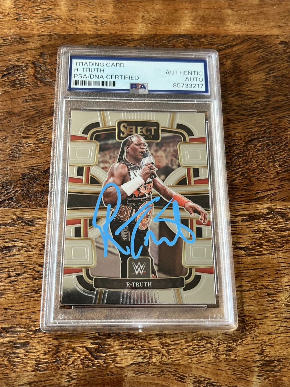 R-Truth IP Signed Panini Select Card Psa Dna Coa Slab Autographed WWE