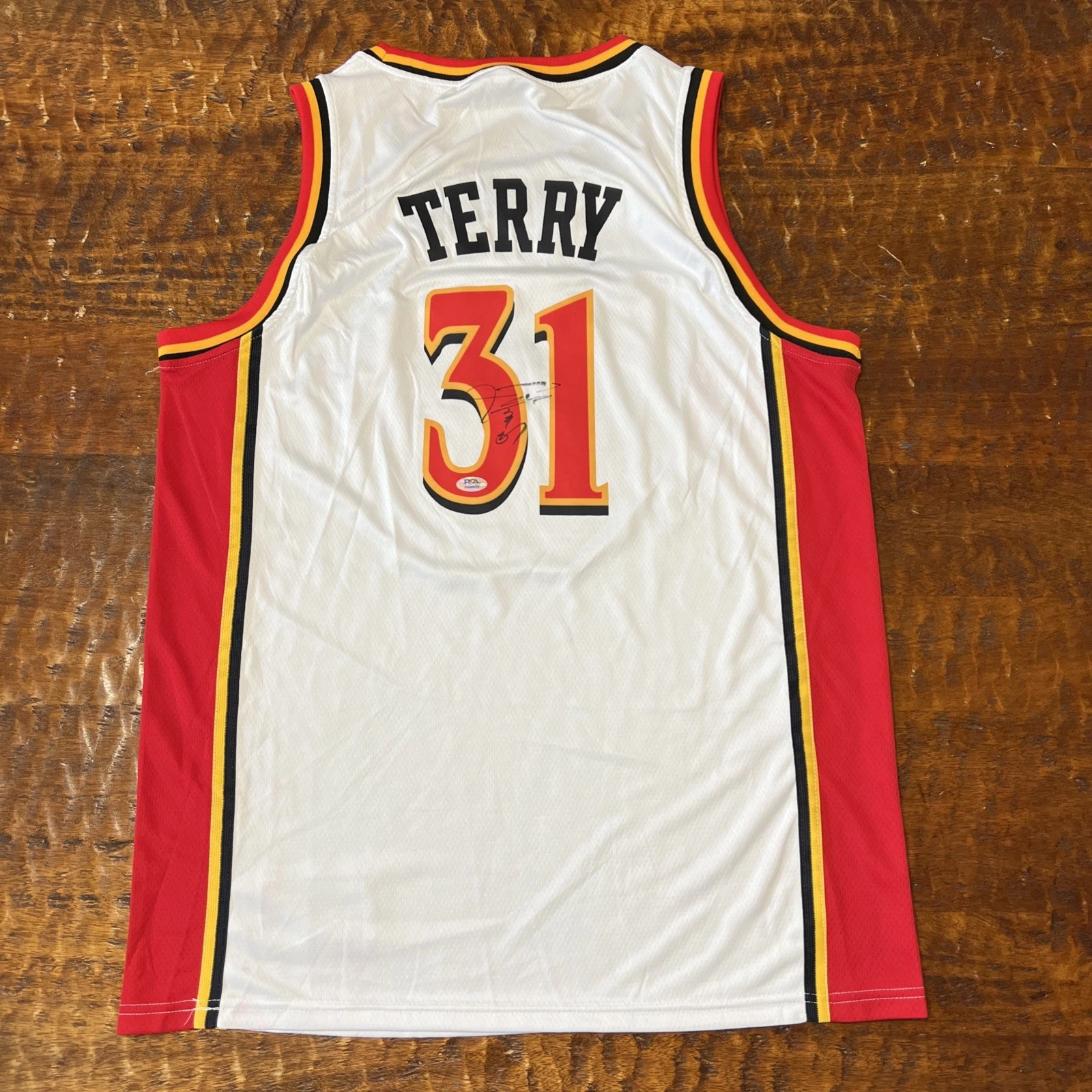 Jason Terry Signed Atlanta Hawks Jersey PSA DNA  Autographed