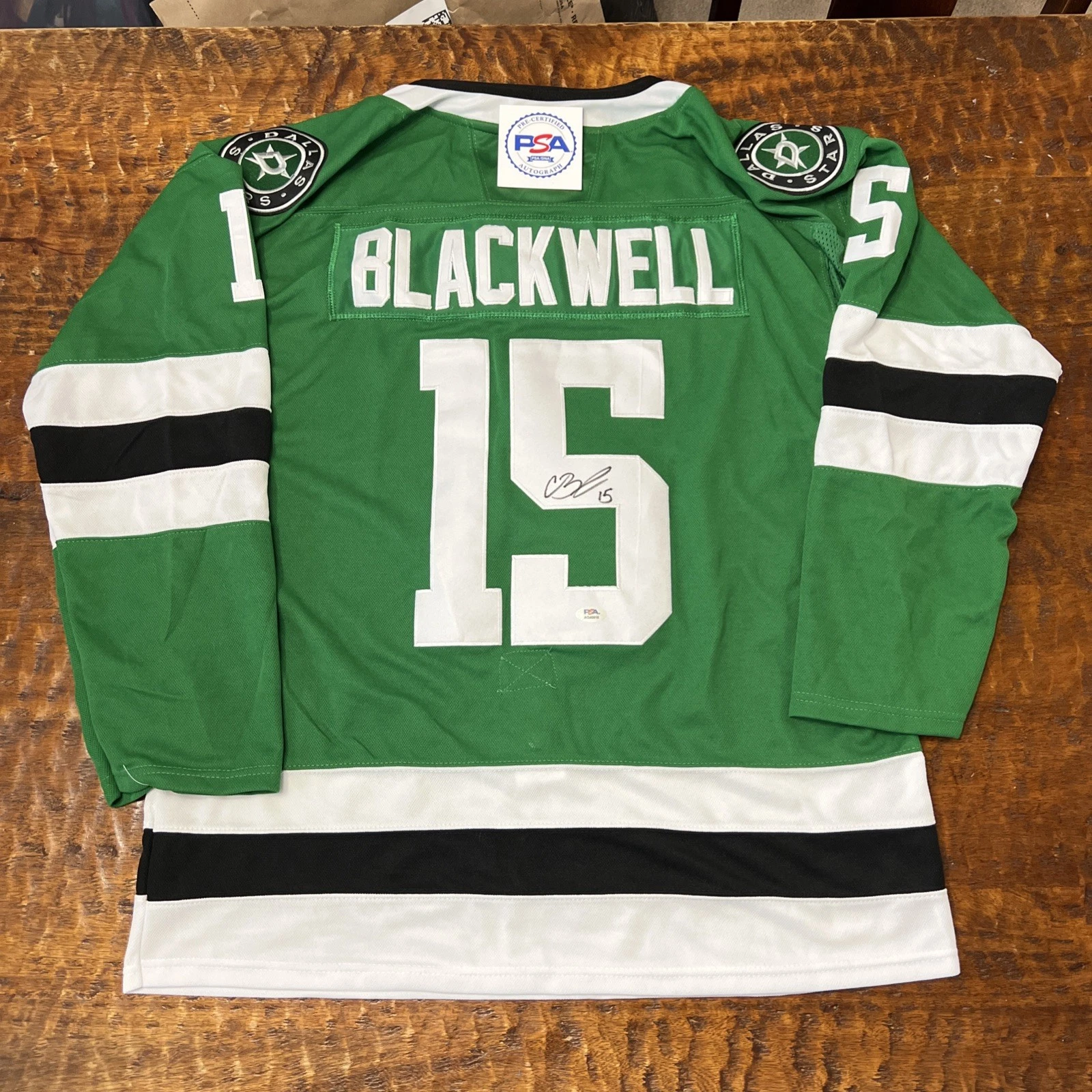 Colin Blackwell Signed Dallas Stars Jersey PSA DNA Autographed