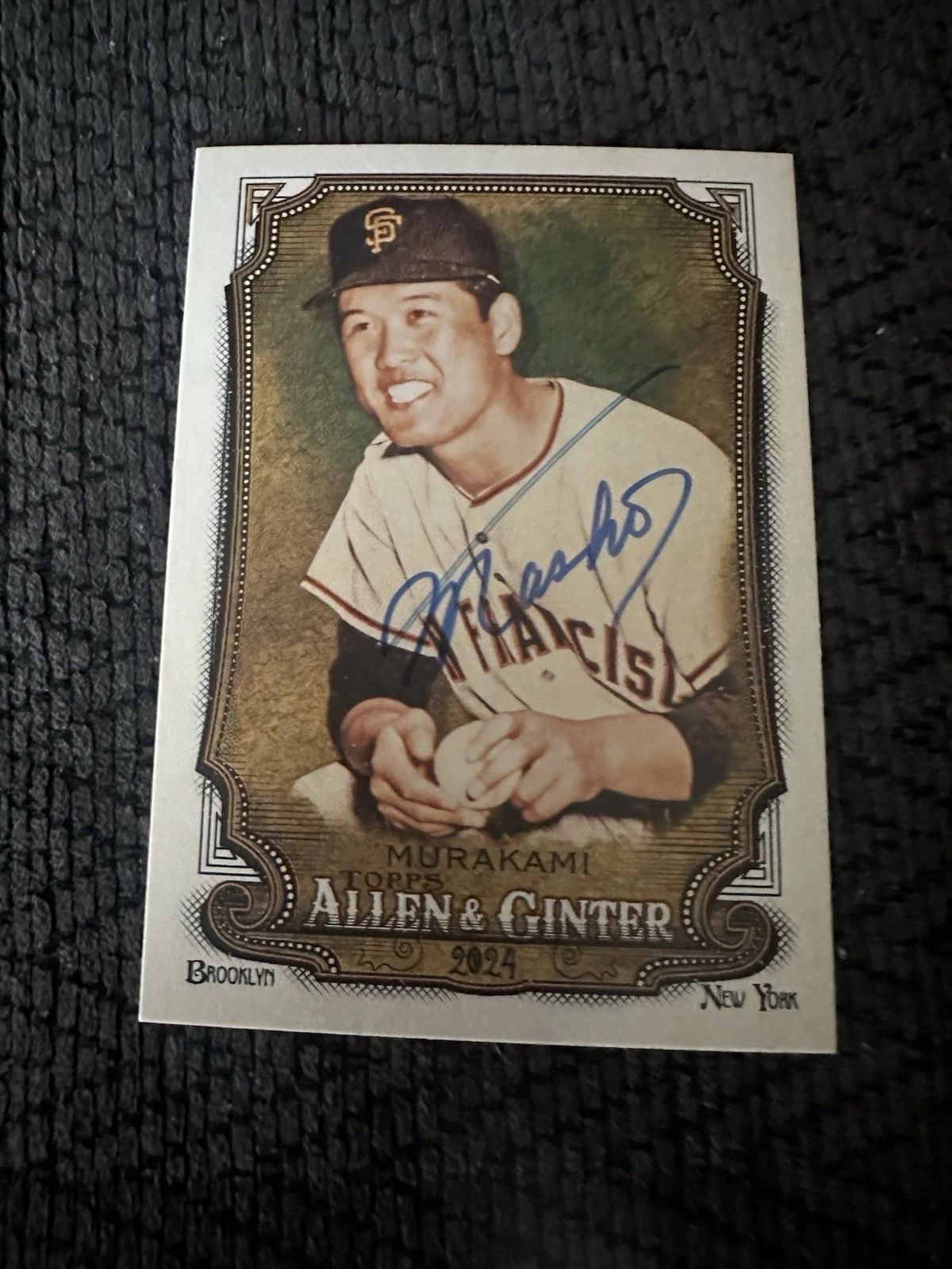 Masanori Murakami Signed Trading Card Autographed Allen & Ginter 2024