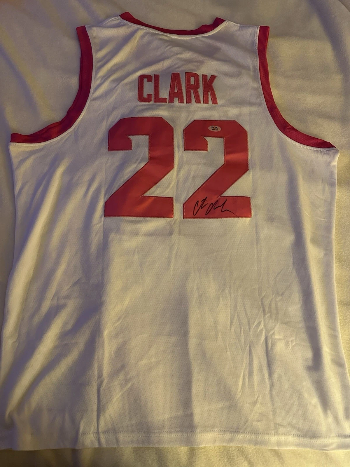 Caitlin Clark SIGNED Pink Iowa Hawkeyes Jersey PSA Authenticated XL Indjana