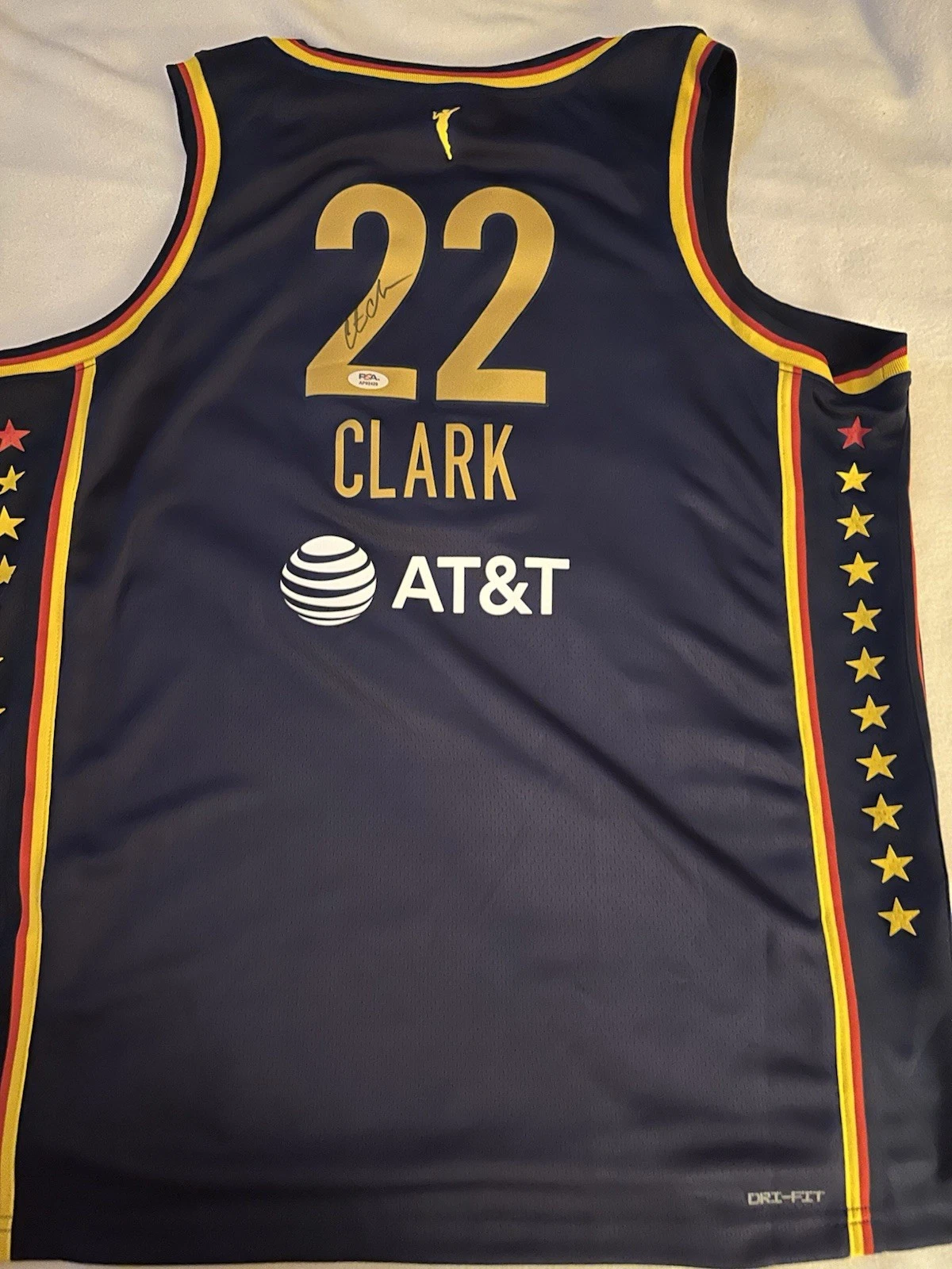 Caitlin Clark SIGNED Indiana Fever Nike Explorer Jersey PSA Authenticated L