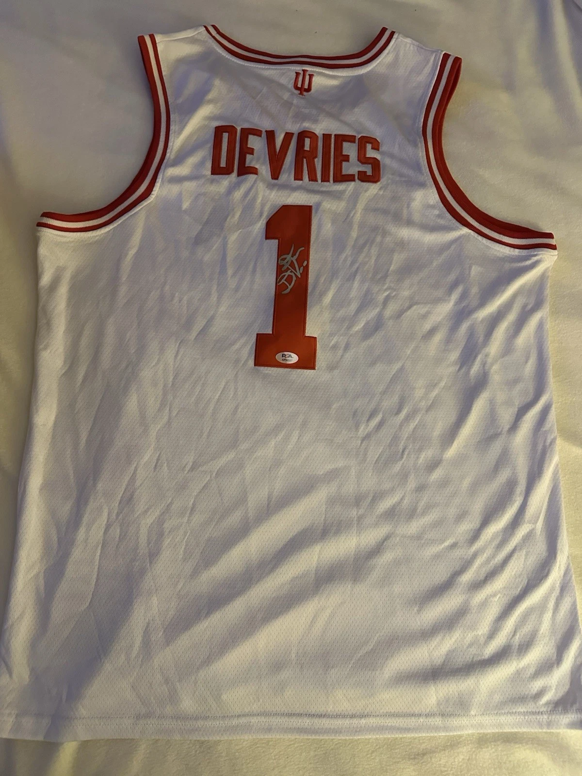 Darian Devries SIGNED Indiana Hoosiers Stitched Jersey PSA Authenticated XL