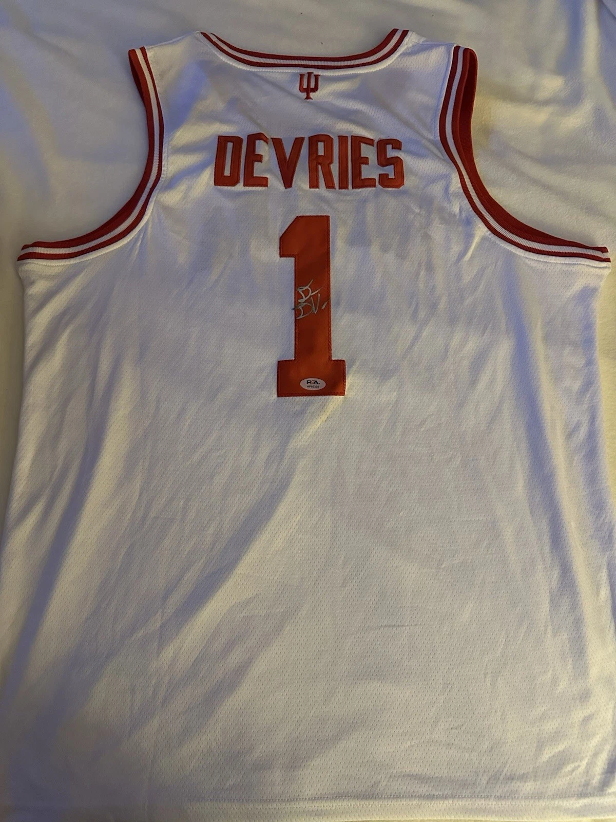 Darian Devries SIGNED Indiana Hoosiers Stitched Jersey PSA Authenticated XL