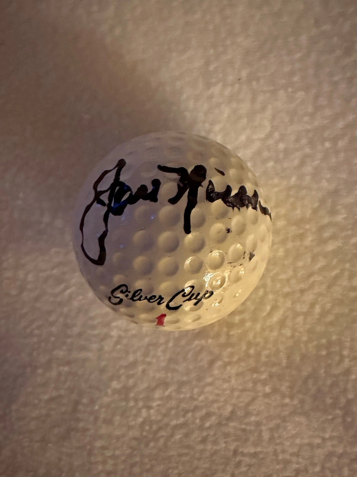 Jack Nicklaus Signed Vintage Silver Cup Golf Ball PSA/DNA Authentication COA