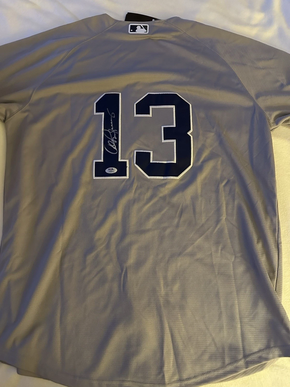 Alex Rodriguez SIGNED Yankees Stitched Jersey PSA Authenticated XL