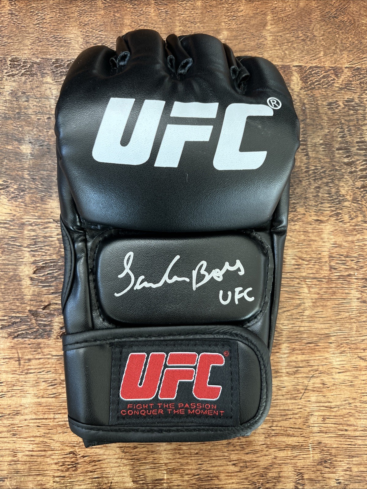 Waldo Cortes Acosta Signed UFC MMA Glove JSA Coa Autographed Salsa Boy