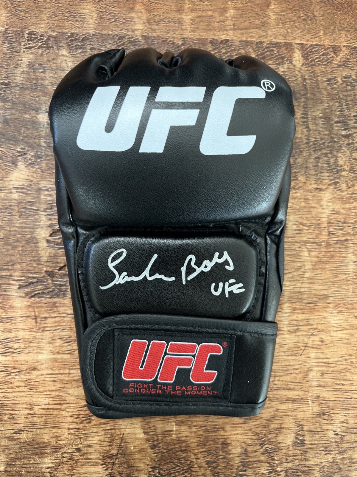 Waldo Cortes Acosta Signed UFC MMA Glove JSA Coa Autographed Salsa Boy