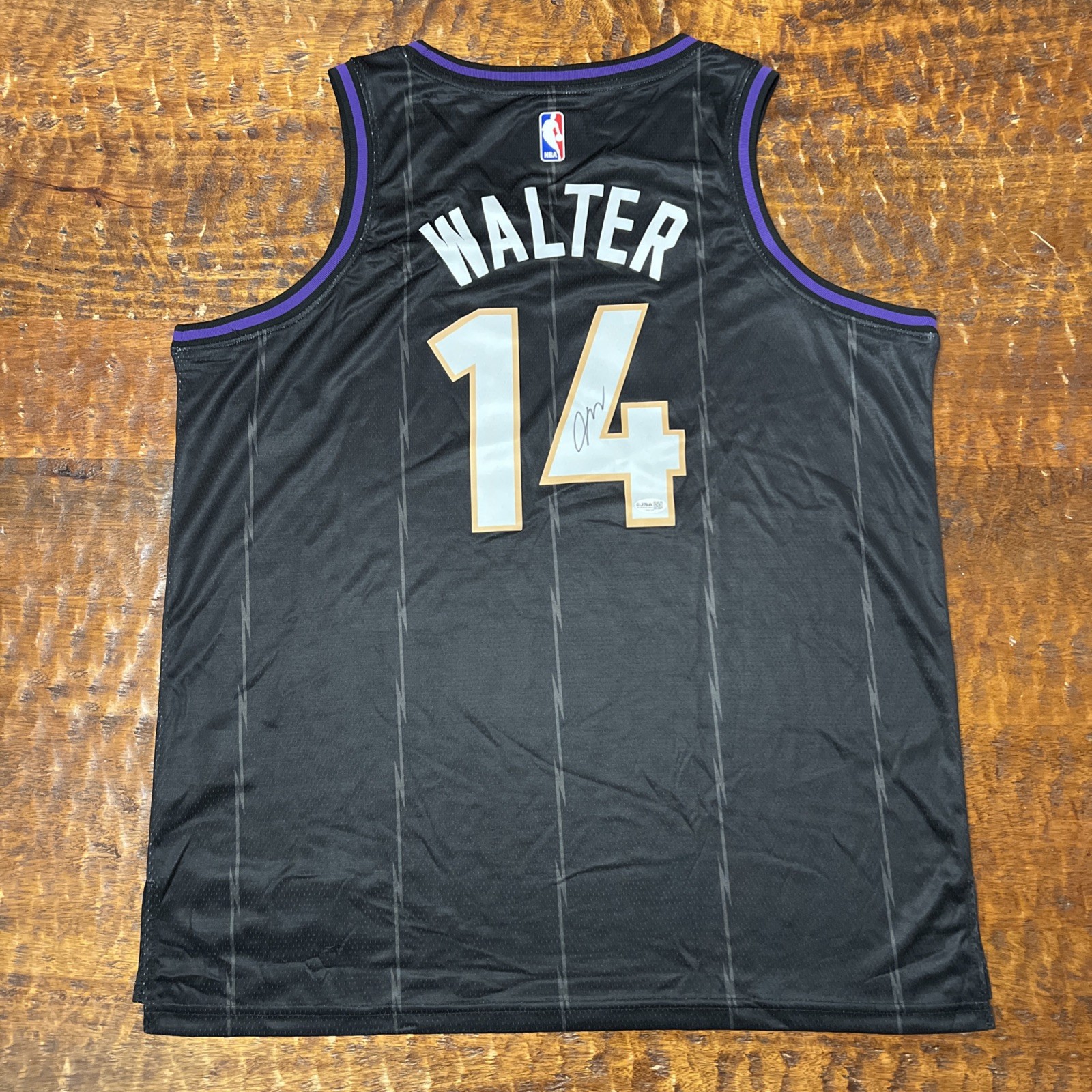 Ja'Kobe Walter Signed Toronto Raptors Jersey JSA Coa Autographed
