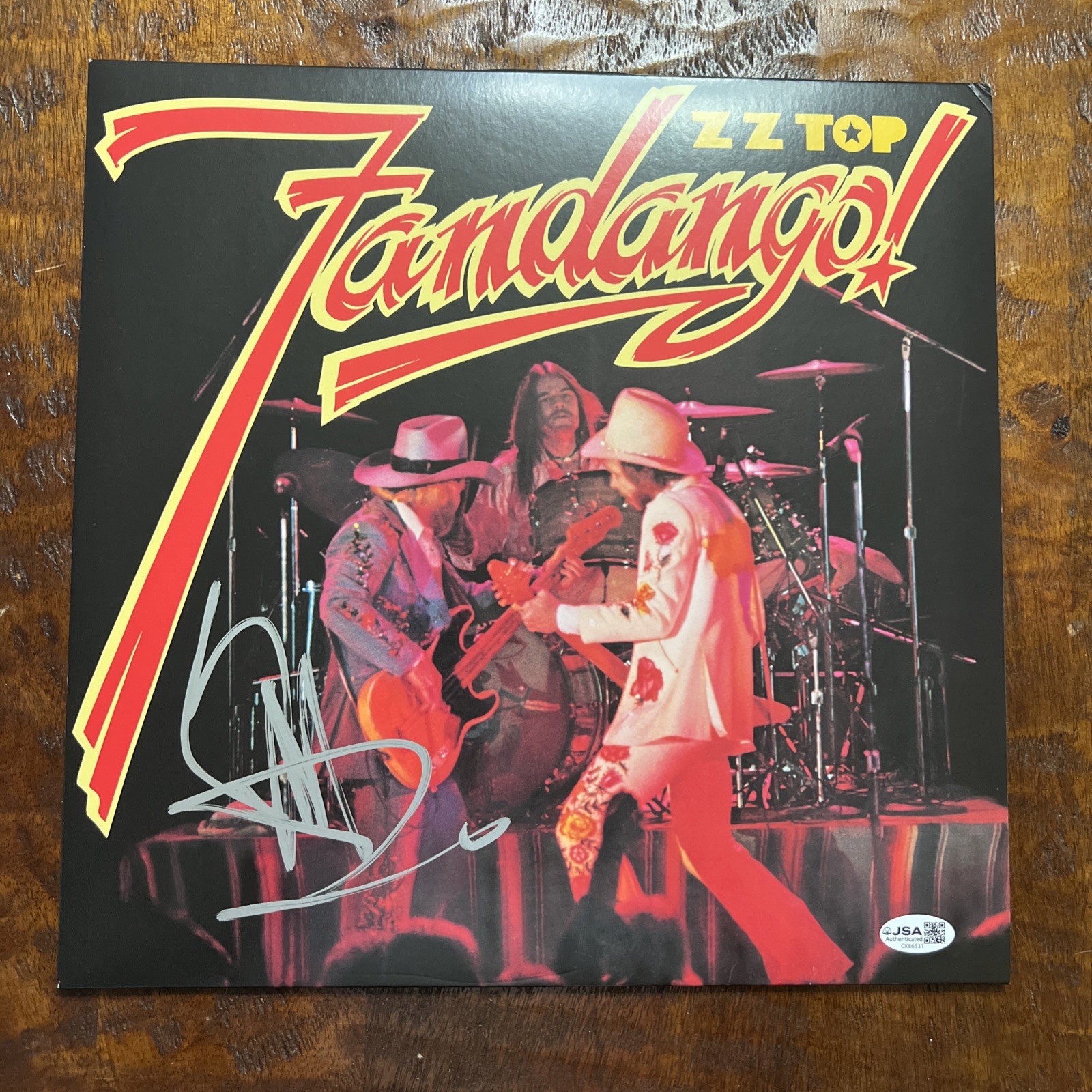 Billy Gibbons Signed Fandango Vinyl Album LP JSA Coa ZZ Top Autographed