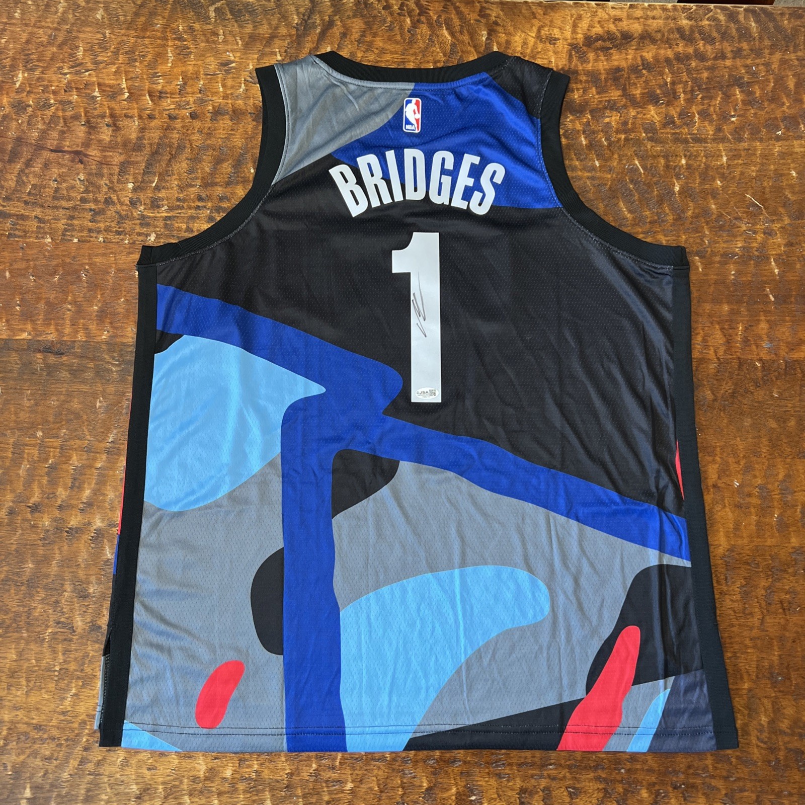 Mikal Bridges Signed Brooklyn Nets Jersey JSA Coa Autographed