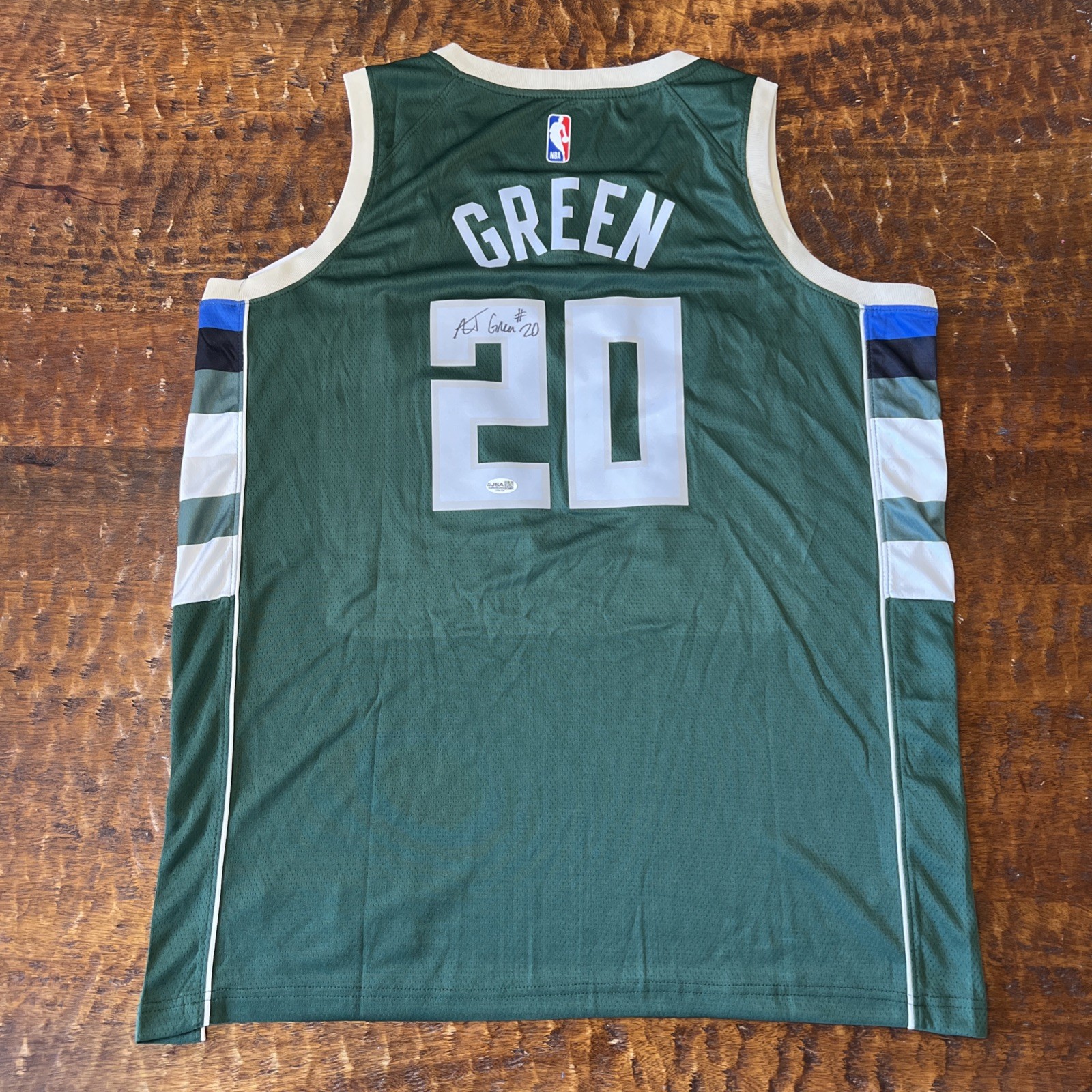 AJ Green Signed Milwaukee Bucks Jersey JSA Coa Autographed