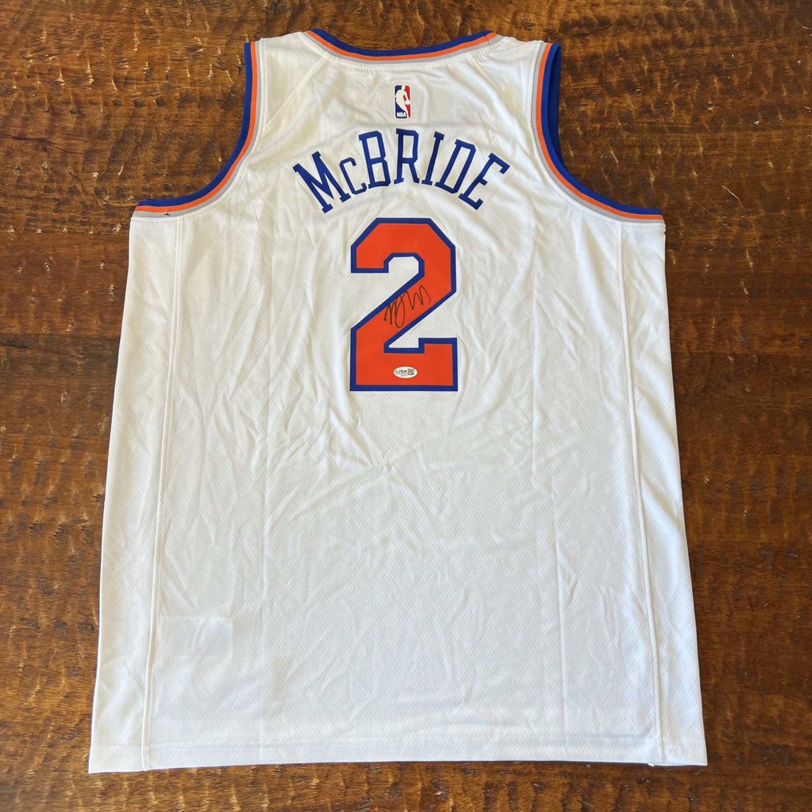 Miles McBride Signed New York Knicks Jersey JSA Coa Autographed