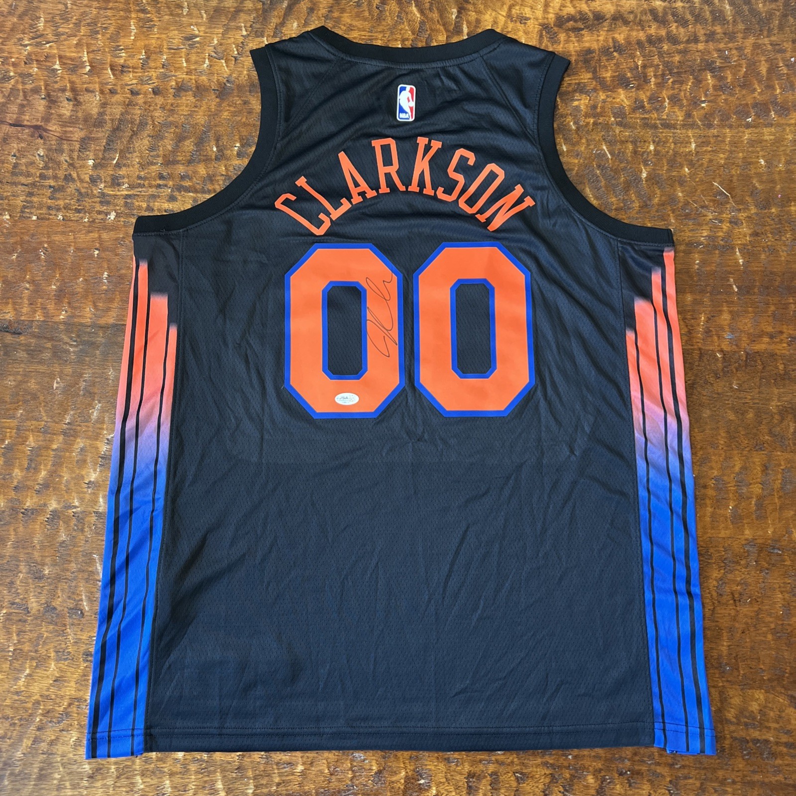 Jordan Clarkson Signed New York Knicks Jersey JSA Coa Autographed