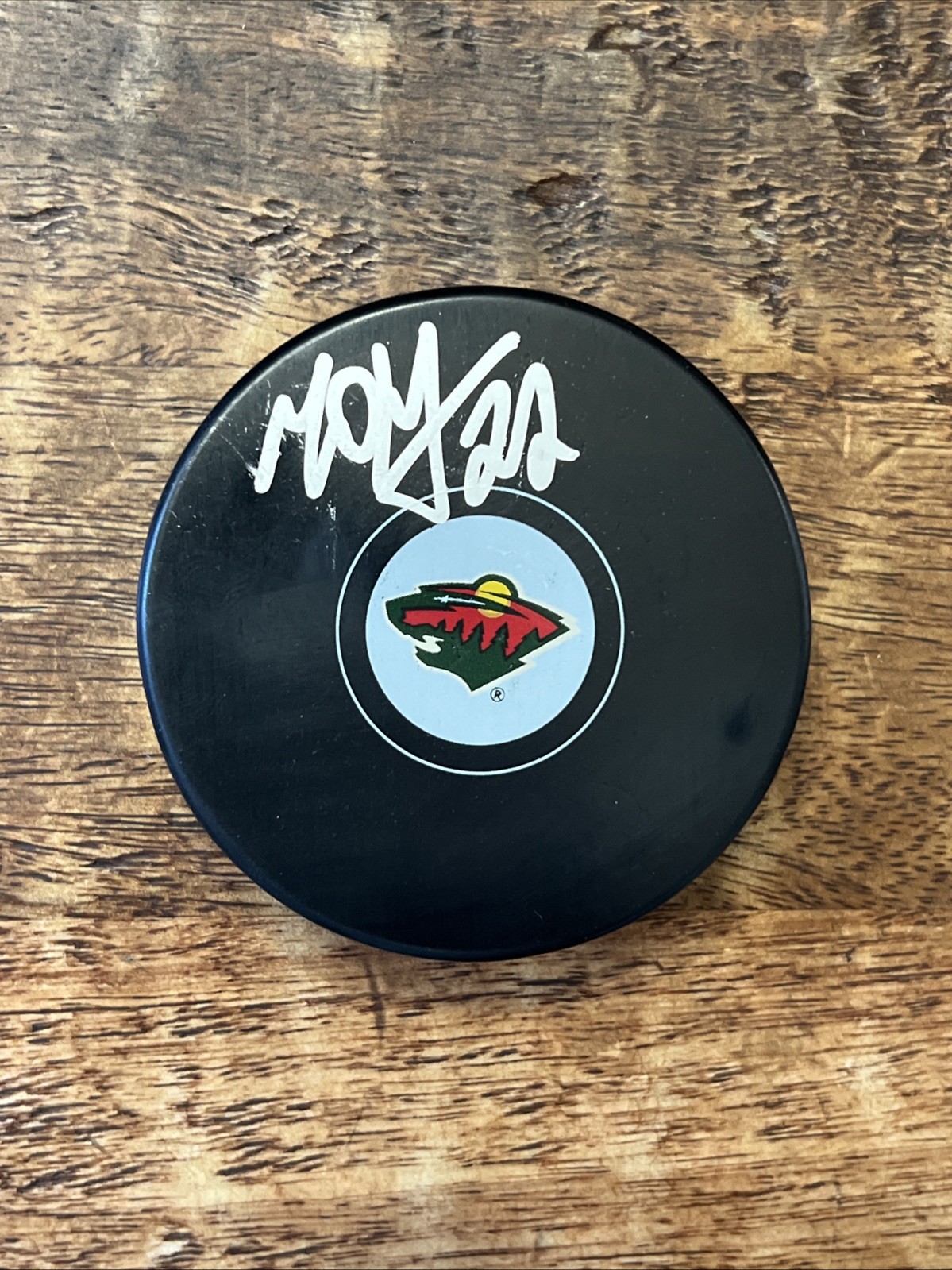 Danila Yurov Signed Minnesota Wild Puck JSA Coa Autographed