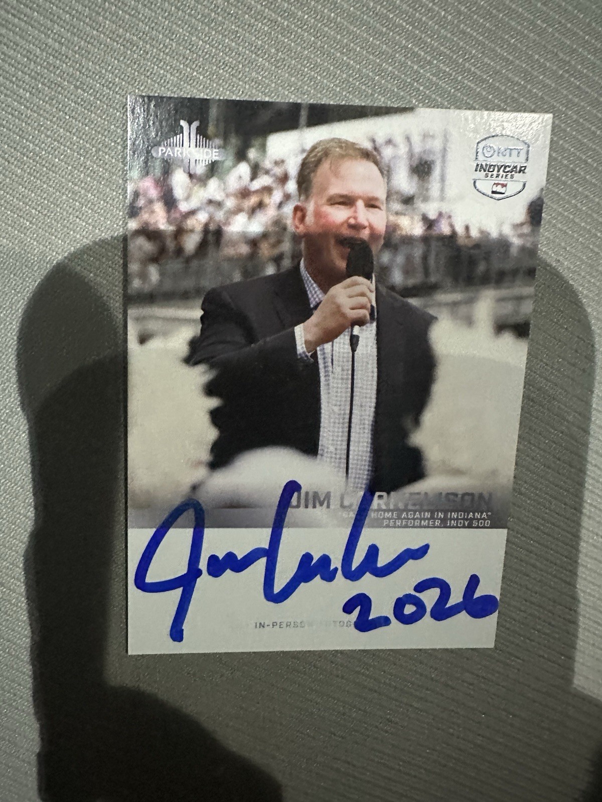 Jim Cornelison Signed Trading Parkside 100 Days To Indy 500 Exclusive 2/13/26