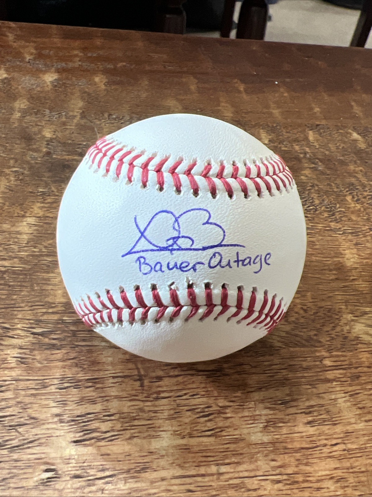 Trevor Bauer Signed Major League Baseball JSA Coa Indians Reds Autographed