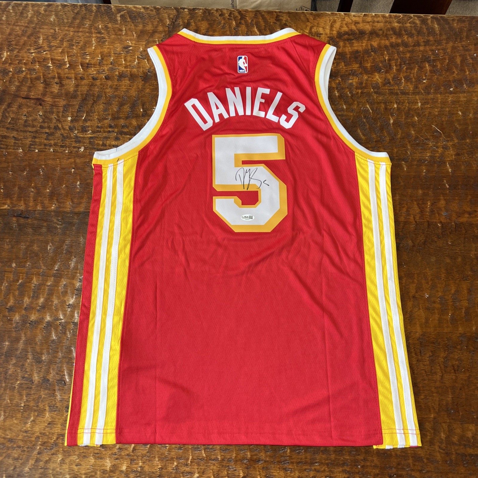 Dyson Daniels Signed Atlanta Hawks Jersey JSA Coa Autographed