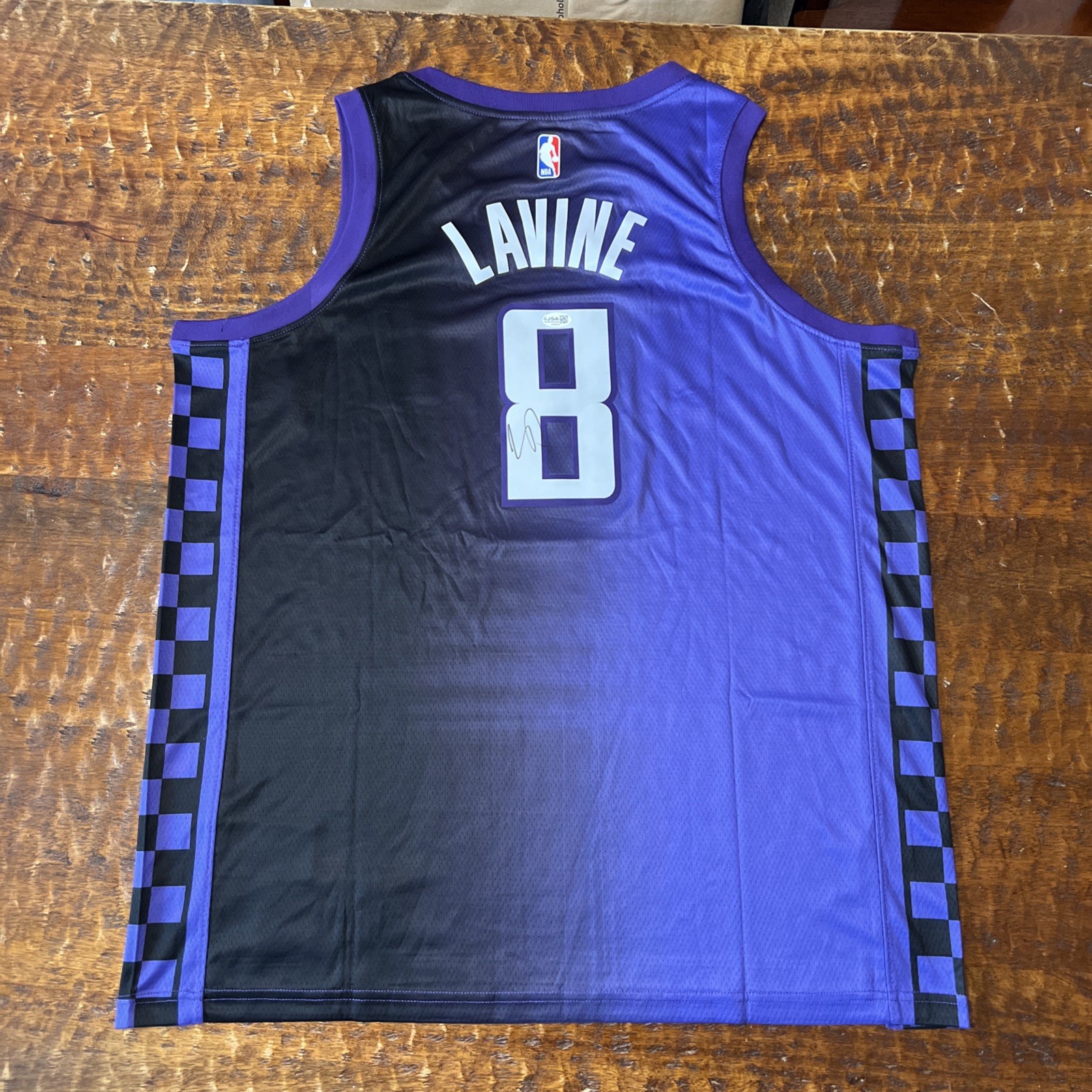 Zach Lavine Signed Sacramento Kings Jersey JSA Coa Autographed