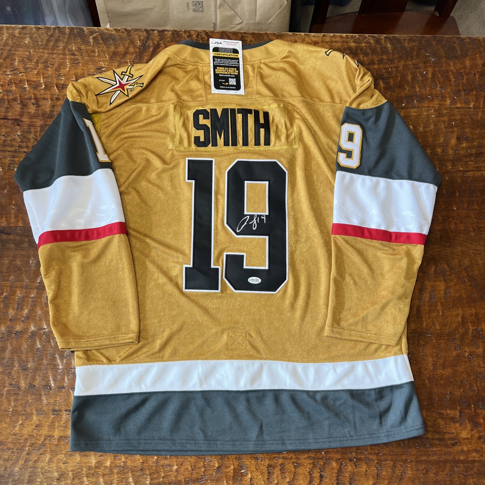 Reilly Smith Signed Vegas Golden Knights Jersey JSA Coa Autographed