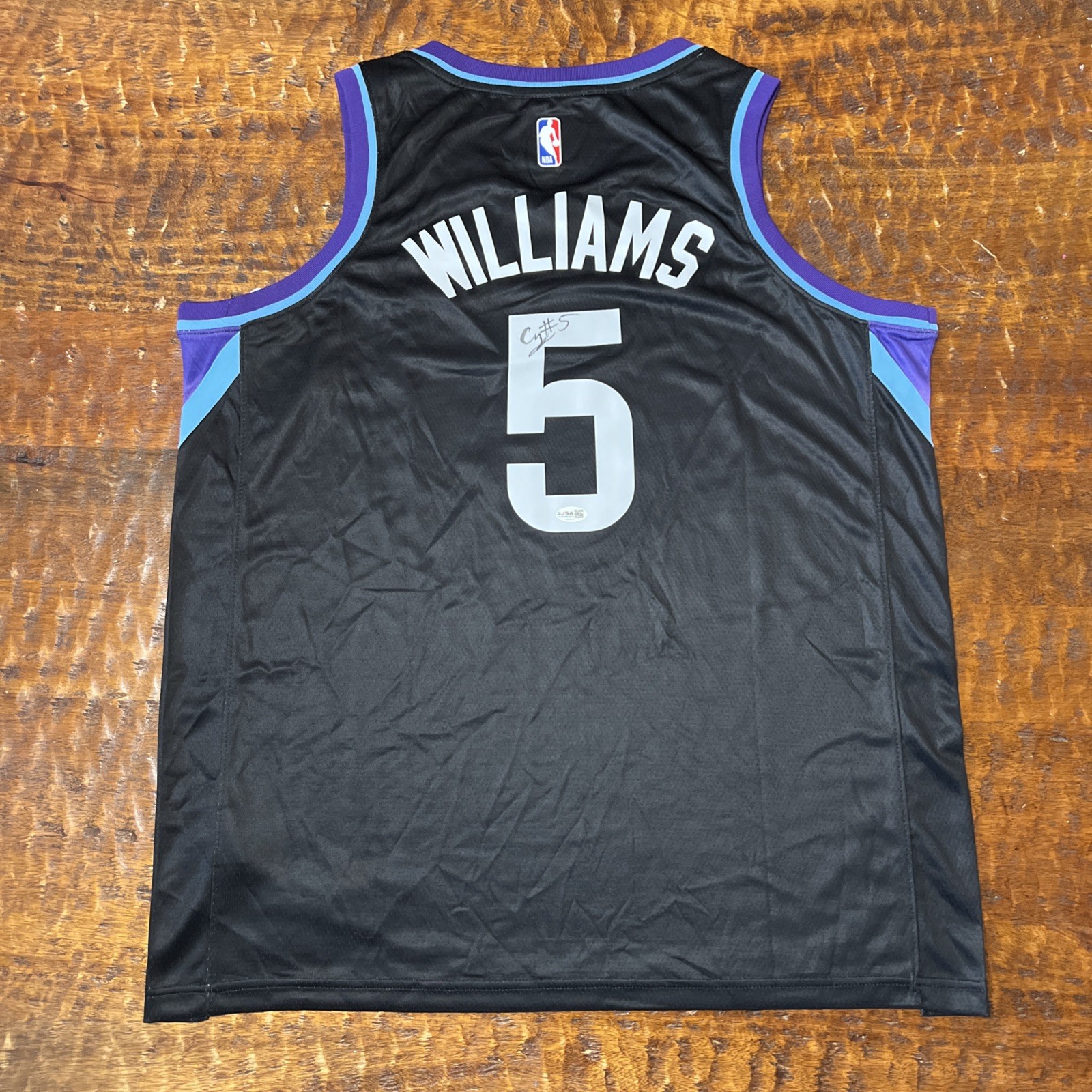 Cody Williams Signed Utah Jazz Jersey JSA Coa Autographed