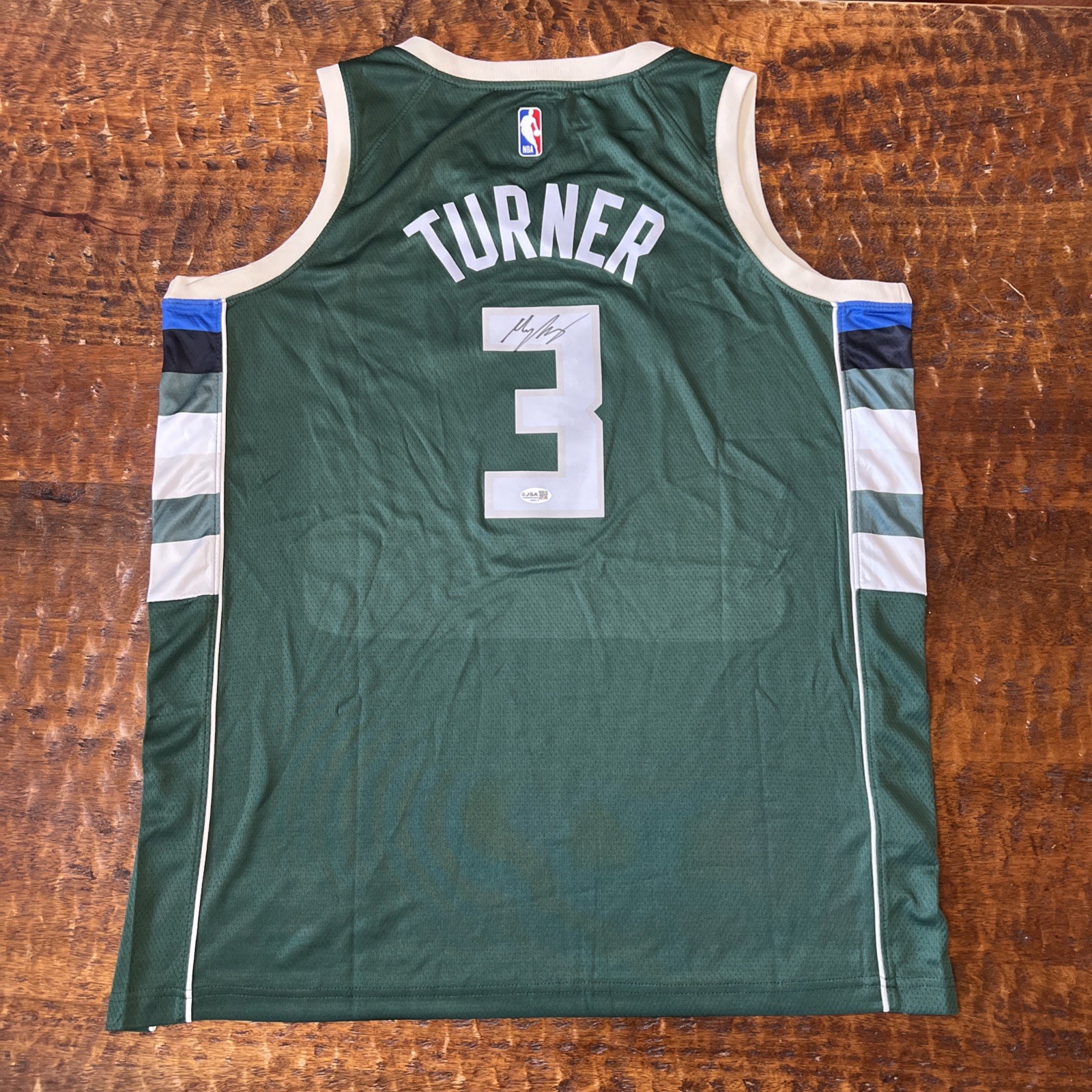 Myles Turner Signed Milwaukee Bucks Jersey JSA Coa Autographed