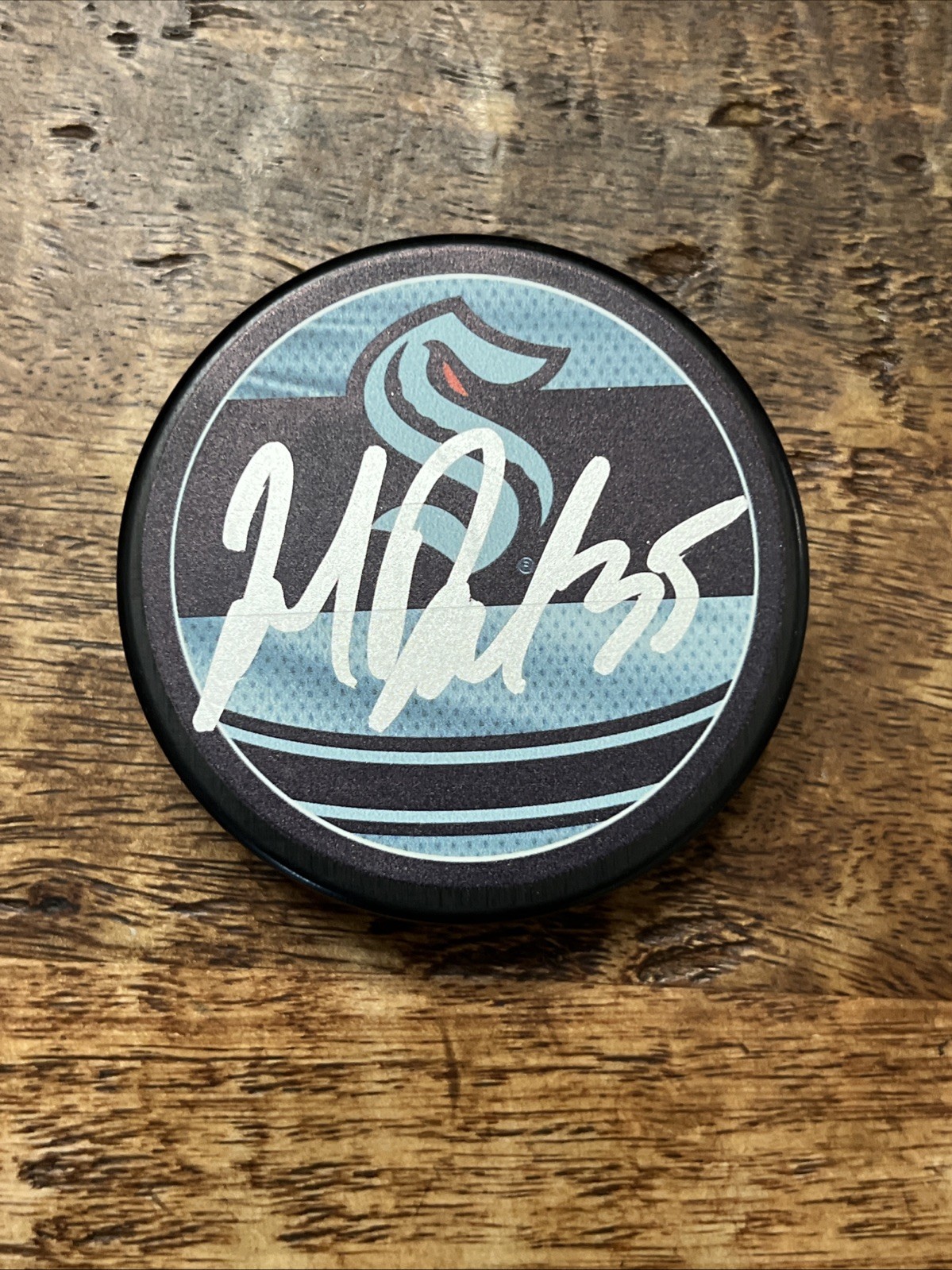 Joey Daccord Signed Seattle Kraken Puck JSA Coa Autographed