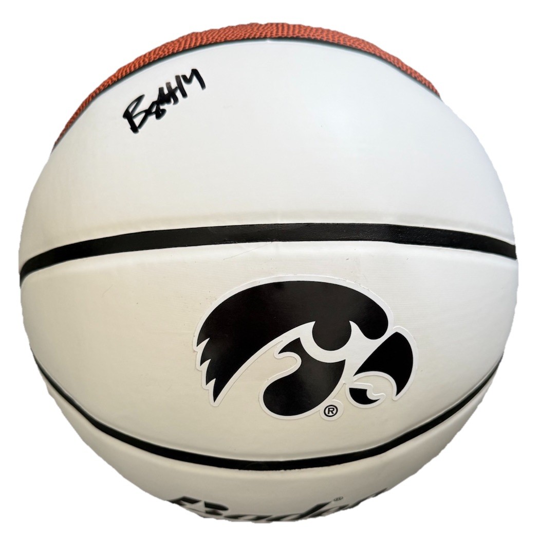 BENNETT STIRTZ signed (IOWA HAWKEYES) F/S basketball BECKETT BAS BV10296