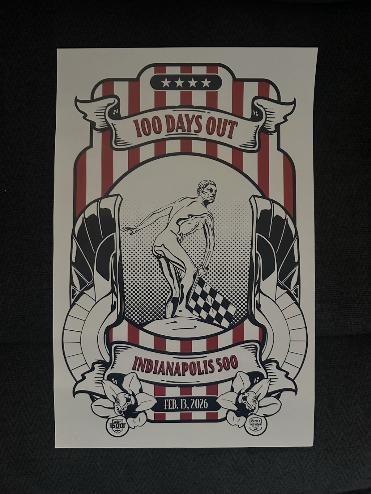 100 Days To Indy Party Indianapolis 500 2026 Unsigned 2/13/26 110th Running