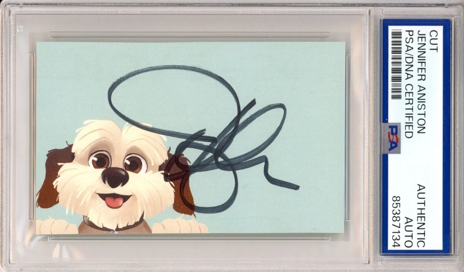 Jennifer Aniston FRIENDS SIGNED Cut Signature PSA DNA COA AUTHENTIC AUTOGRAPH