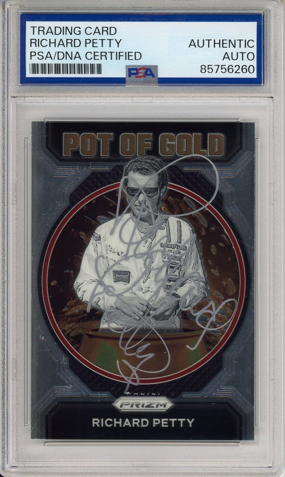 2023 PANINI PRIZM POT OF GOLD NASCAR RICHARD PETTY SIGNED AUTOGRAPH PSA DNA COA