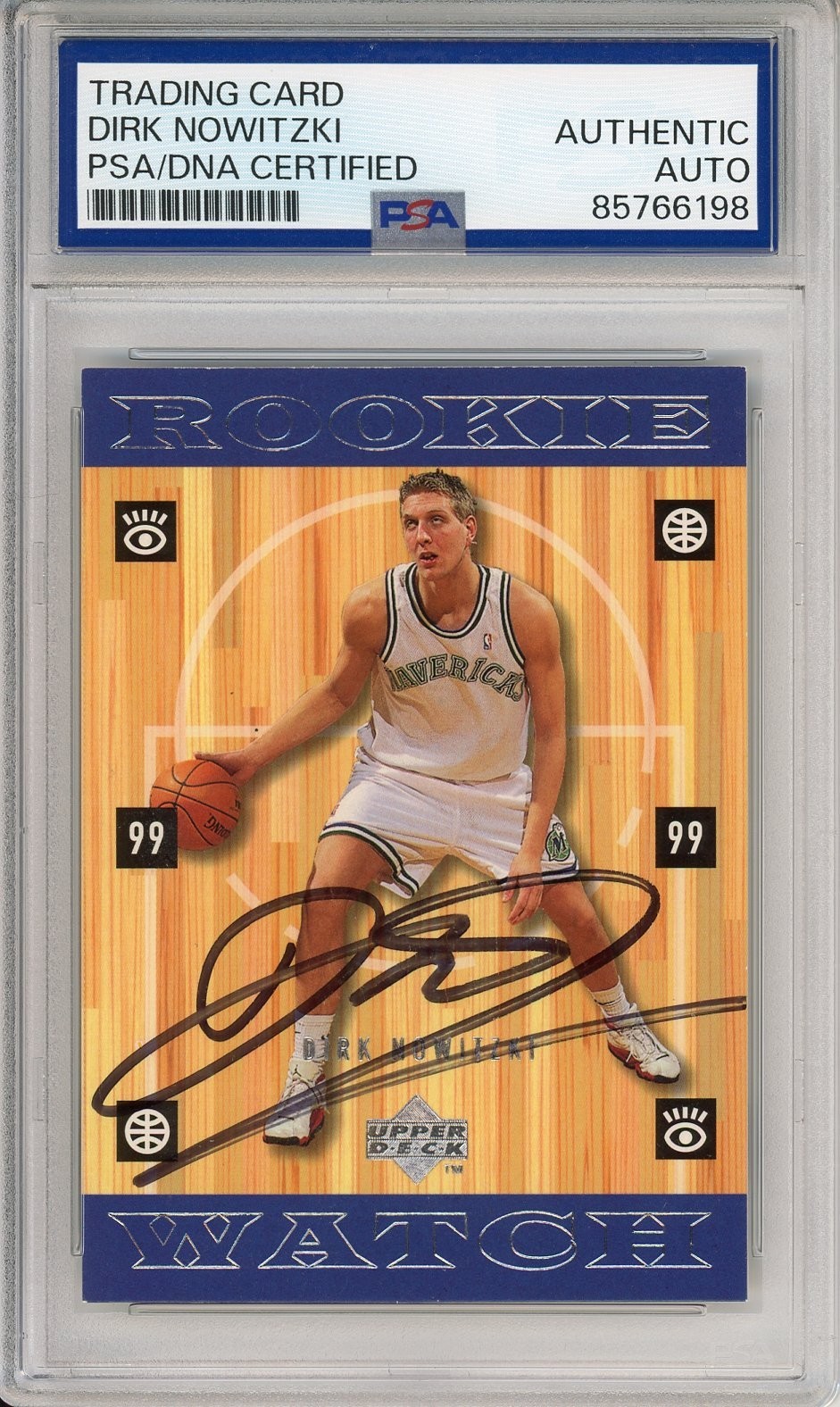 1998 98/99 UD Upper Deck Dirk Nowitzki Rookie RC Signed PSA DNA AUTOGRAPH HOF