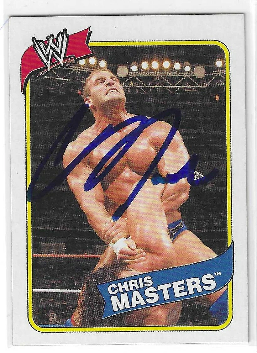 Chris Masters Signed 2007 Topps WWE Heritage III Card #38
