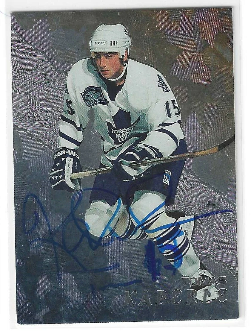 Tomas Kaberle Signed 1998/99 Be A Player Card #287 Toronto Maple Leafs