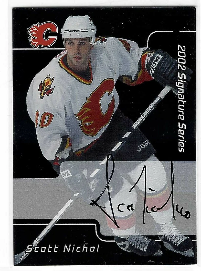 Scott Nichol 2002 In The Game Autograph Card #209 Calgary Flames