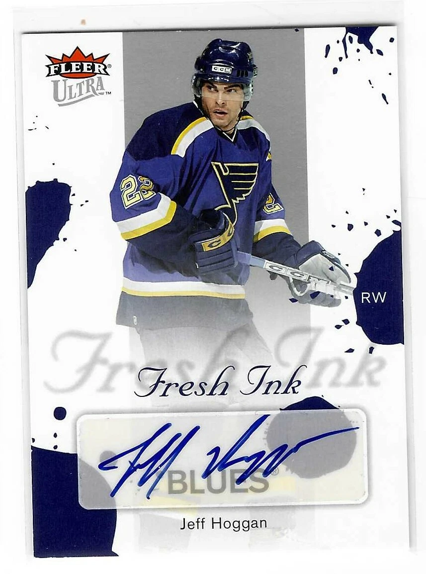 Jeff Hoggan 2005/06 Fleer Ultra Autograph Card FI-HO St. Louis Blues