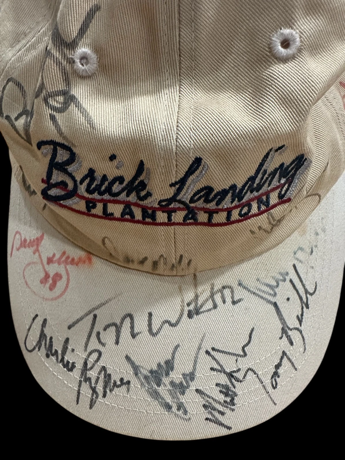 Tom Watson Jim McMahon Bernie Kosar Matt Kuchar Rymer Signed Autograph Cap Hat
