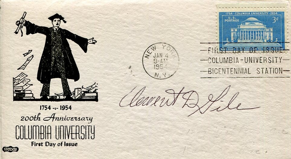 Clement Gile VF-17 Jolly Rogers WWII War Ace Fighter Pilot Signed Autograph FDC