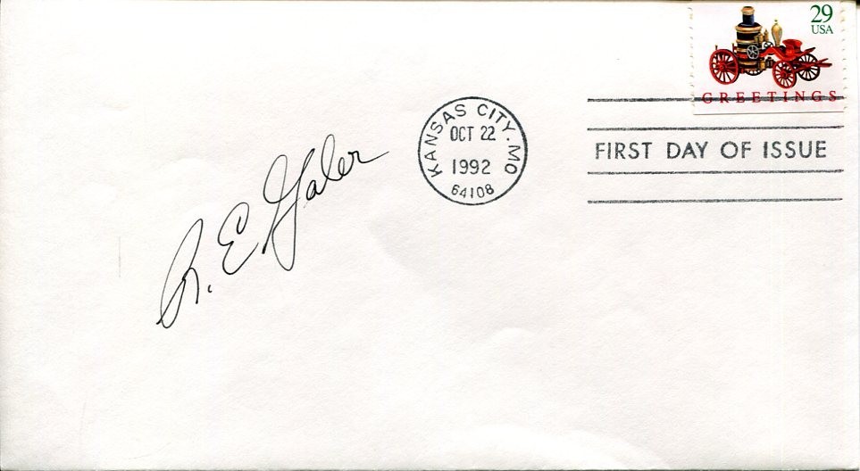 General Robert E. Galer USMC WWII War Ace Fighter Pilot MOH Signed Autograph FDC