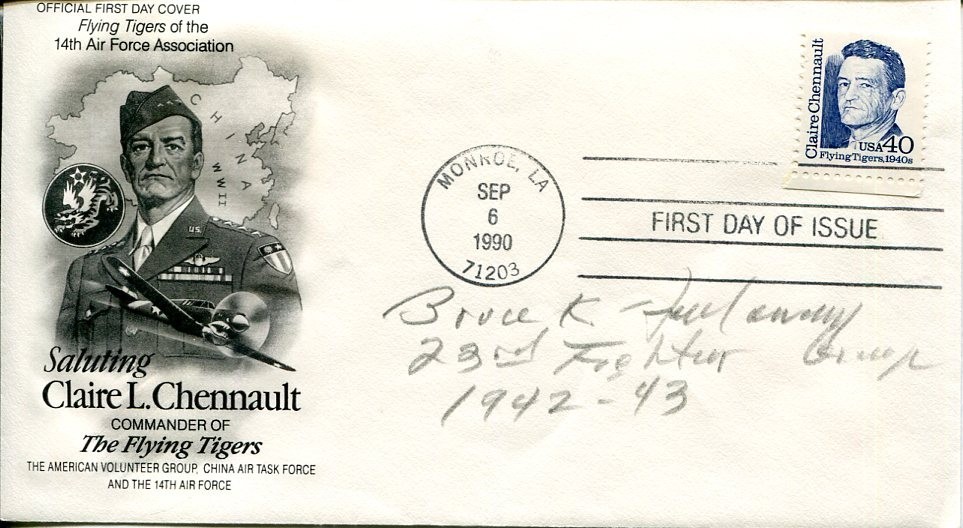 General Bruce Holloway WWII Ace Vice Chief of Staff USAF Signed Autograph FDC