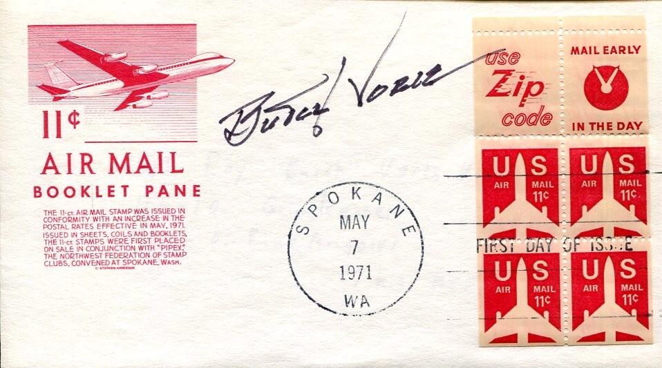Roy Voris 1st Blue Angels Founder WWII War Fighter Pilot Ace Signed Autograph