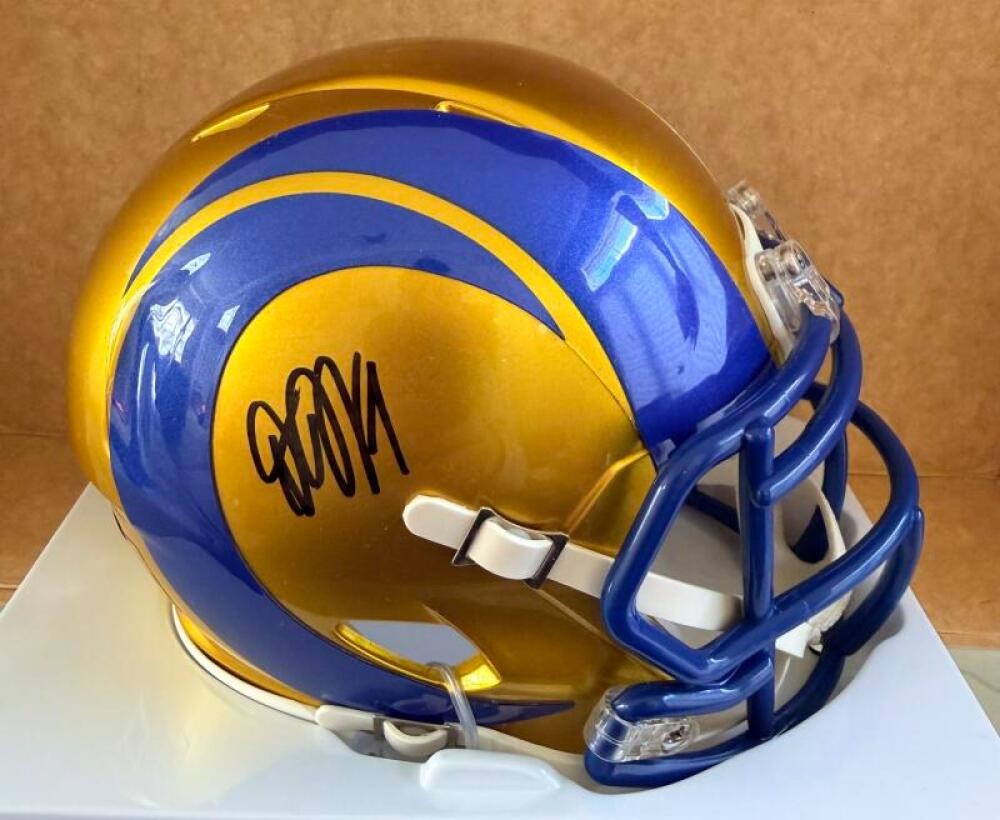DESEAN JACKSON LOS ANGELES RAMS SIGNED AUTO  FLASH MINI HELMET BECKETT