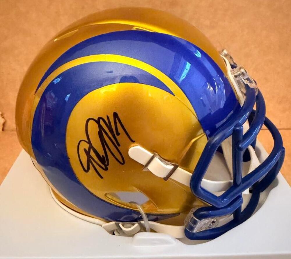 DESEAN JACKSON LOS ANGELES RAMS SIGNED AUTO  FLASH MINI HELMET BECKETT