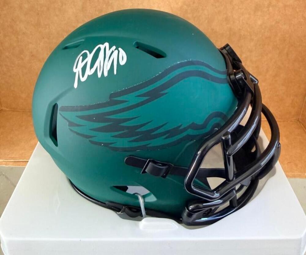 DESEAN JACKSON PHILADELPHIA EAGLES SIGNED RAVE MINI HELMET BECKETT