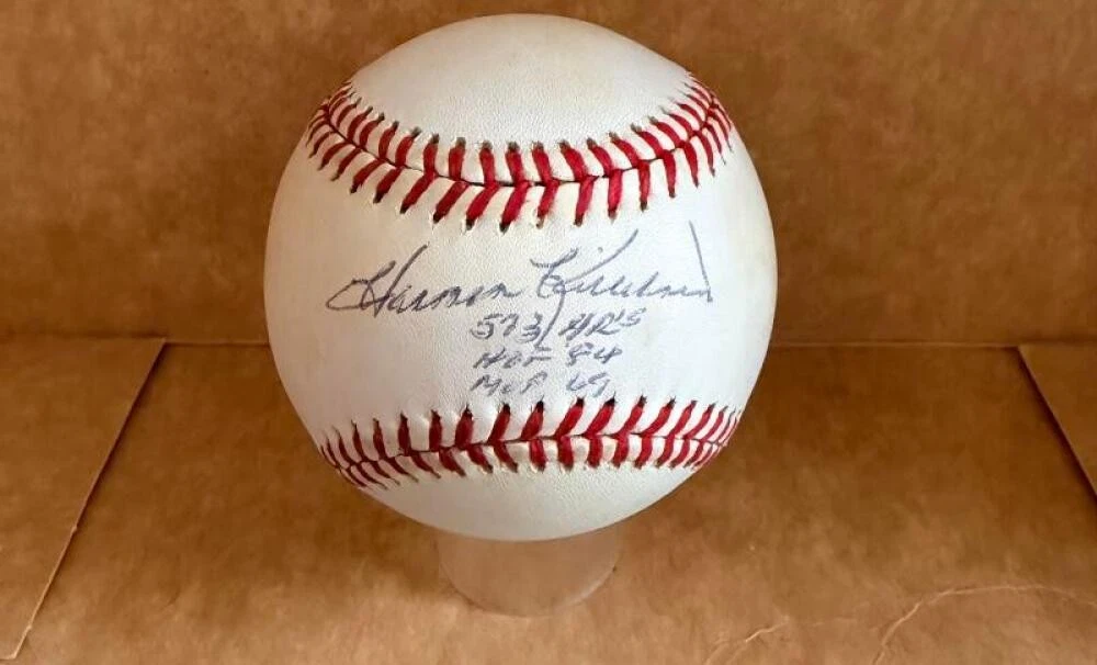 HARMON KILLEBREW 573HR HOF 84 MVP SIGNED AUTO  A.L. BASEBALL BECKETT AUTH