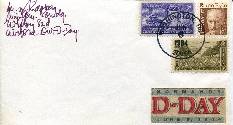 General Matthew Ridgway WWII 82nd Airborne Division Overlord Signed Autograph