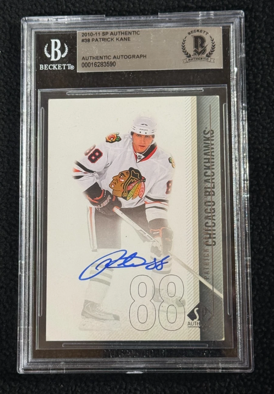 Patrick Kane Signed 2010/11 SP Authentic Card #38 BAS Certified Blackhawks