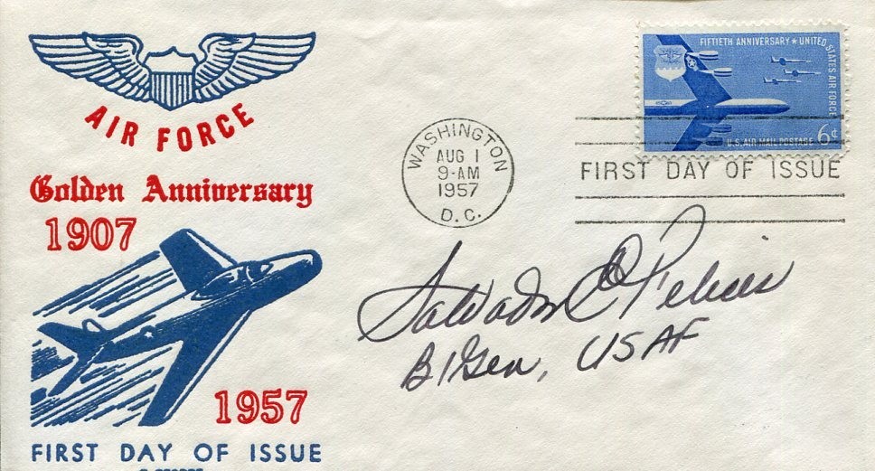 General Salvador E. Felices Korean Vietnam War Oper Power Flite Signed Autograph